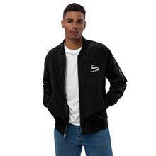 Load image into Gallery viewer, Premium recycled Logo bomber jacket