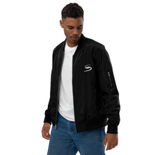Load image into Gallery viewer, Premium recycled Logo bomber jacket