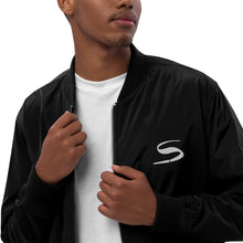 Load image into Gallery viewer, Premium recycled Logo bomber jacket
