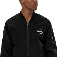 Load image into Gallery viewer, Premium recycled Logo bomber jacket
