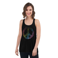 Load image into Gallery viewer, Women&#39;s Peace Design Racerback Tank
