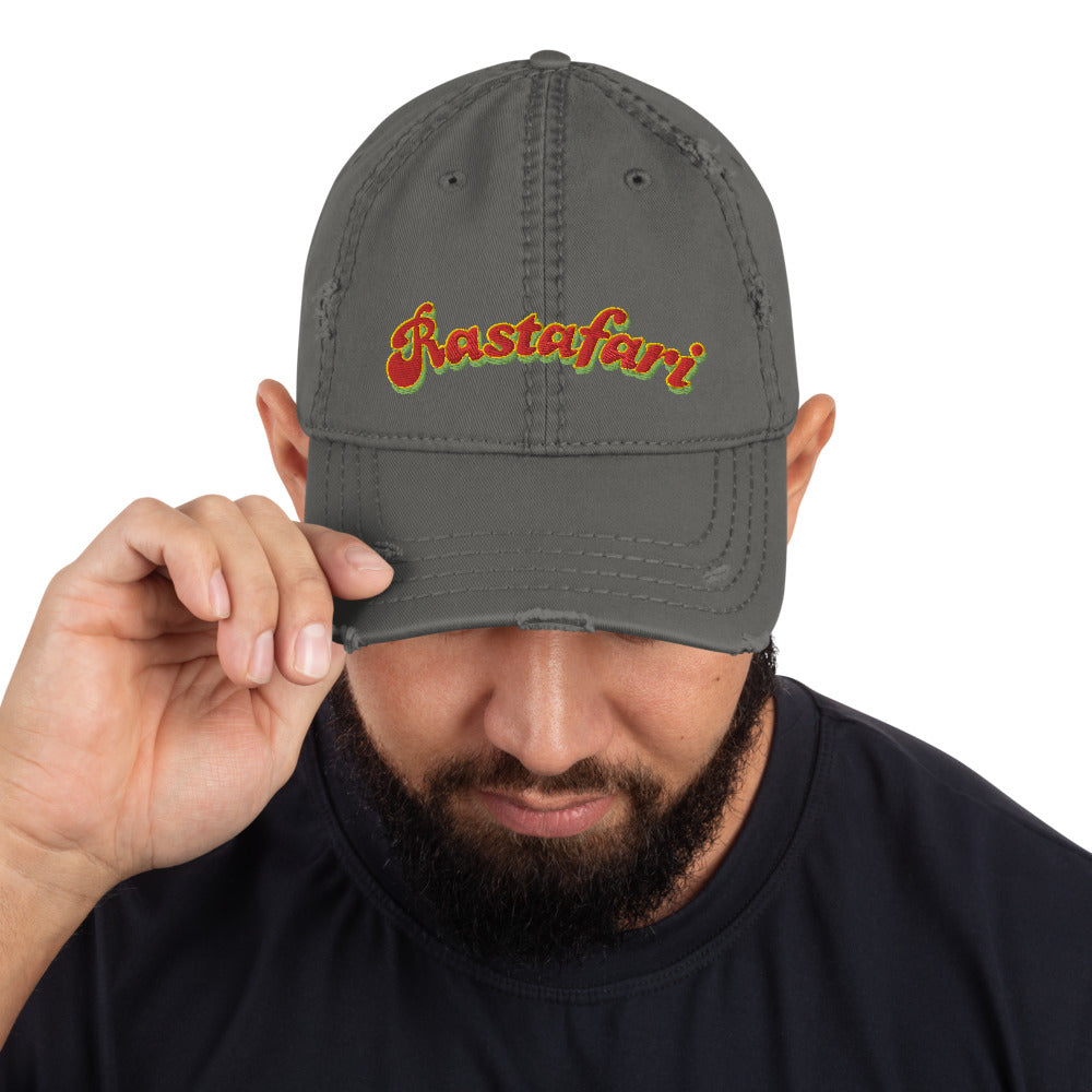 Distressed Rasta Cap