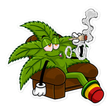 Load image into Gallery viewer, Couch Leaf Stoner Sticker
