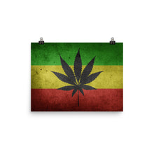 Load image into Gallery viewer, Weed Leaf Rasta Poster
