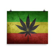Load image into Gallery viewer, Weed Leaf Rasta Poster
