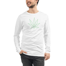 Load image into Gallery viewer, Long Sleeve Green leaf Outline Shirt
