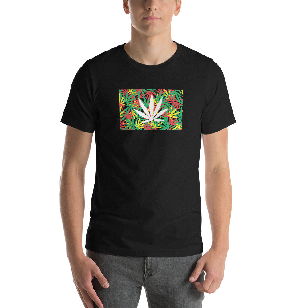 Rasta Colored Weed Tee