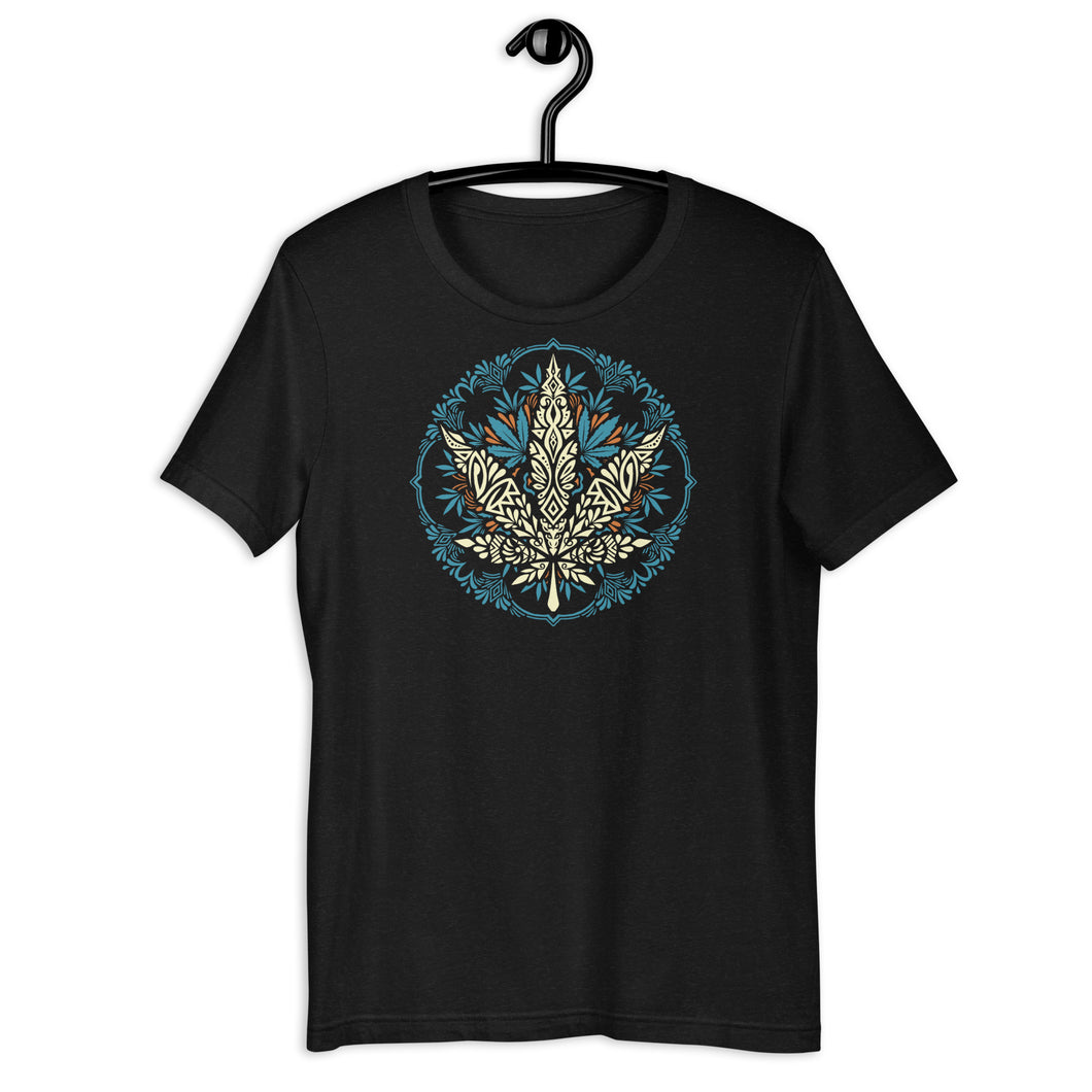 Mandala Weed leaf T-Shirt